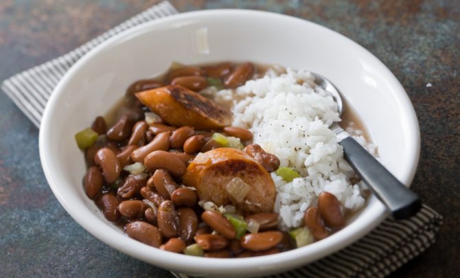 Rec Beans and Rice with Kielbasa