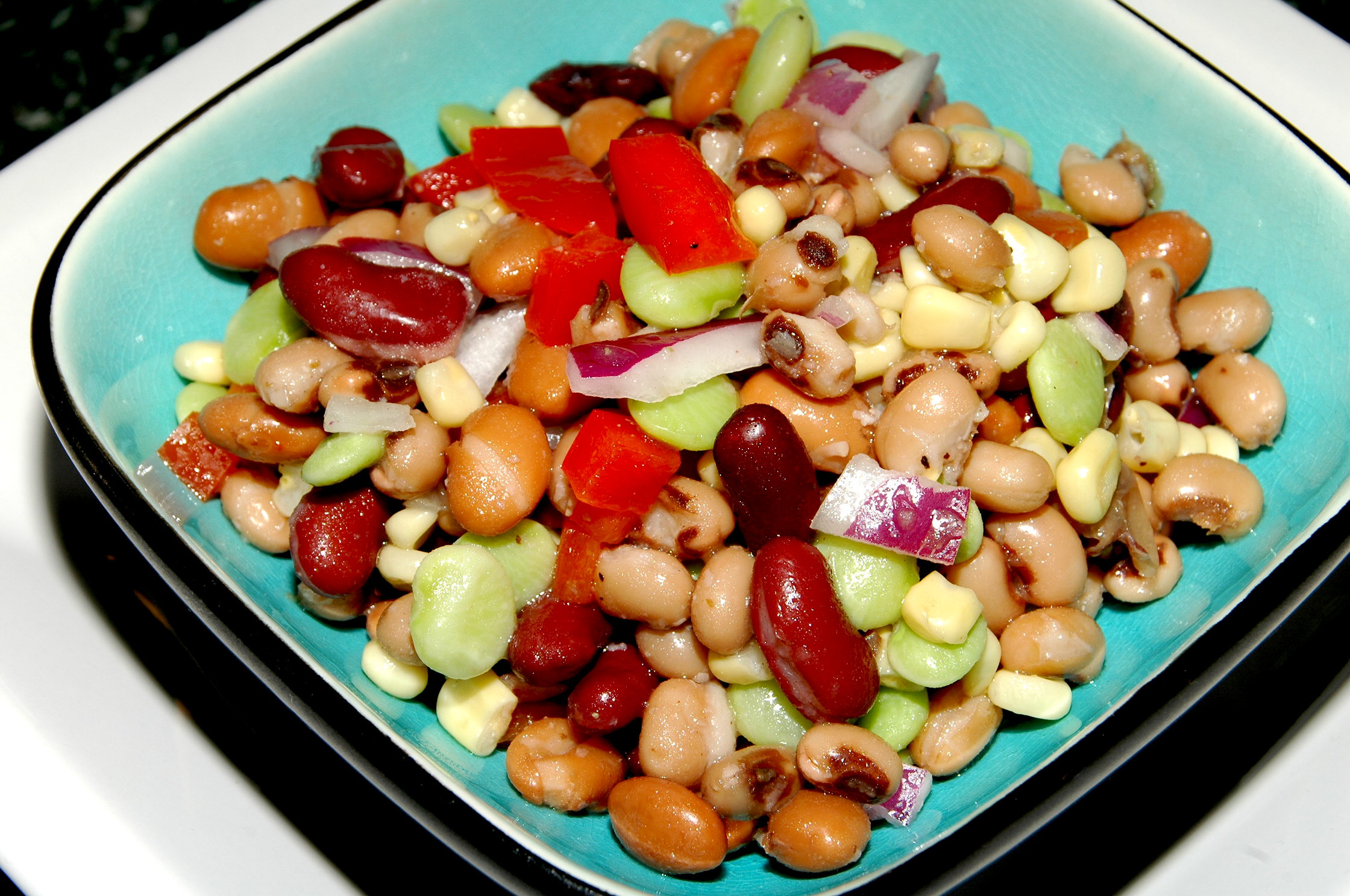 Easy Bean Salad Recipe Easy Kitchen
