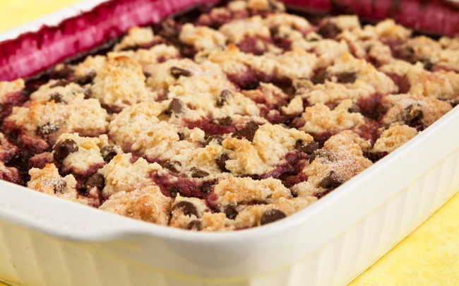 berry-chocolate-chip-cobbler-vegan-pie-sky-cookbook-health-recipe-spry