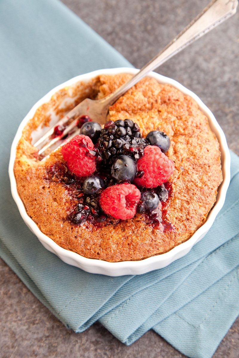 Flourless Almond Mini Cakes with MixedBerry Topping Recipe Easy Kitchen