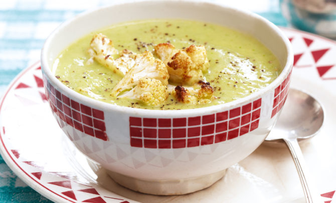 cauliflower-arugula-soup-essential-low-fat-cookbook-diet-health-spry