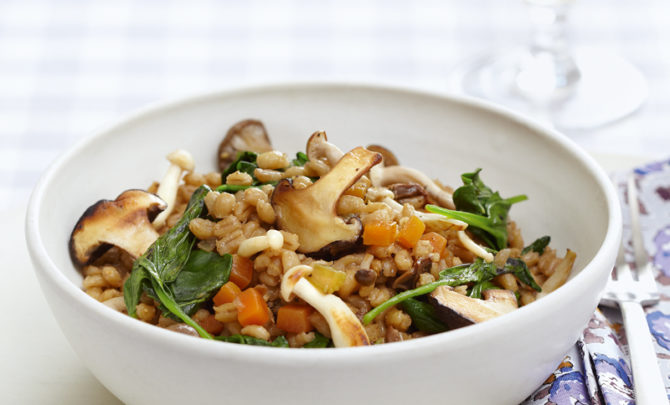 pearl-barley-mushroom-pilaf-essential-low-fat-cookbook-diet-health-spry