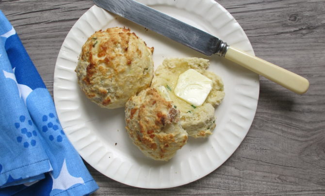 Derby Cheese and Herb Biscuits