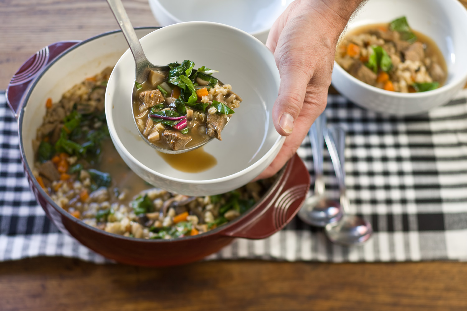 Beef, Mushroom and Barley Soup Recipe - Easy Kitchen