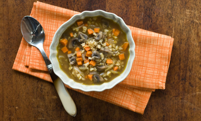 Mushroom Barley Soup or Stew recipe.