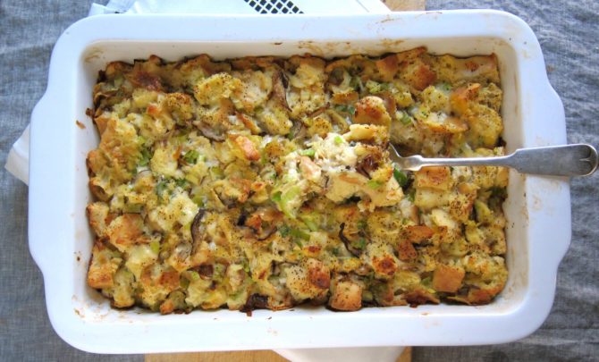 Caramelized Onion Bread Pudding