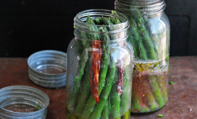 Pickled Spicy Asparagus