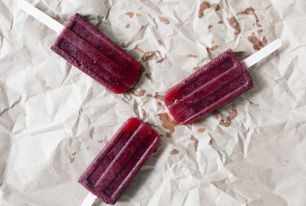 Coconut Blueberry Popsicle