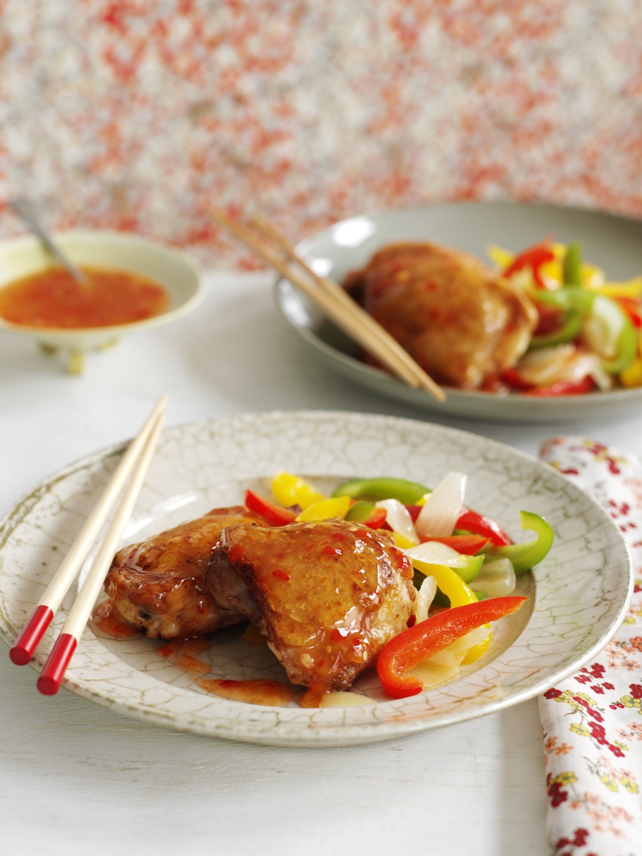 Chinese Sweet Chile Chicken Thighs Recipe Easy Kitchen