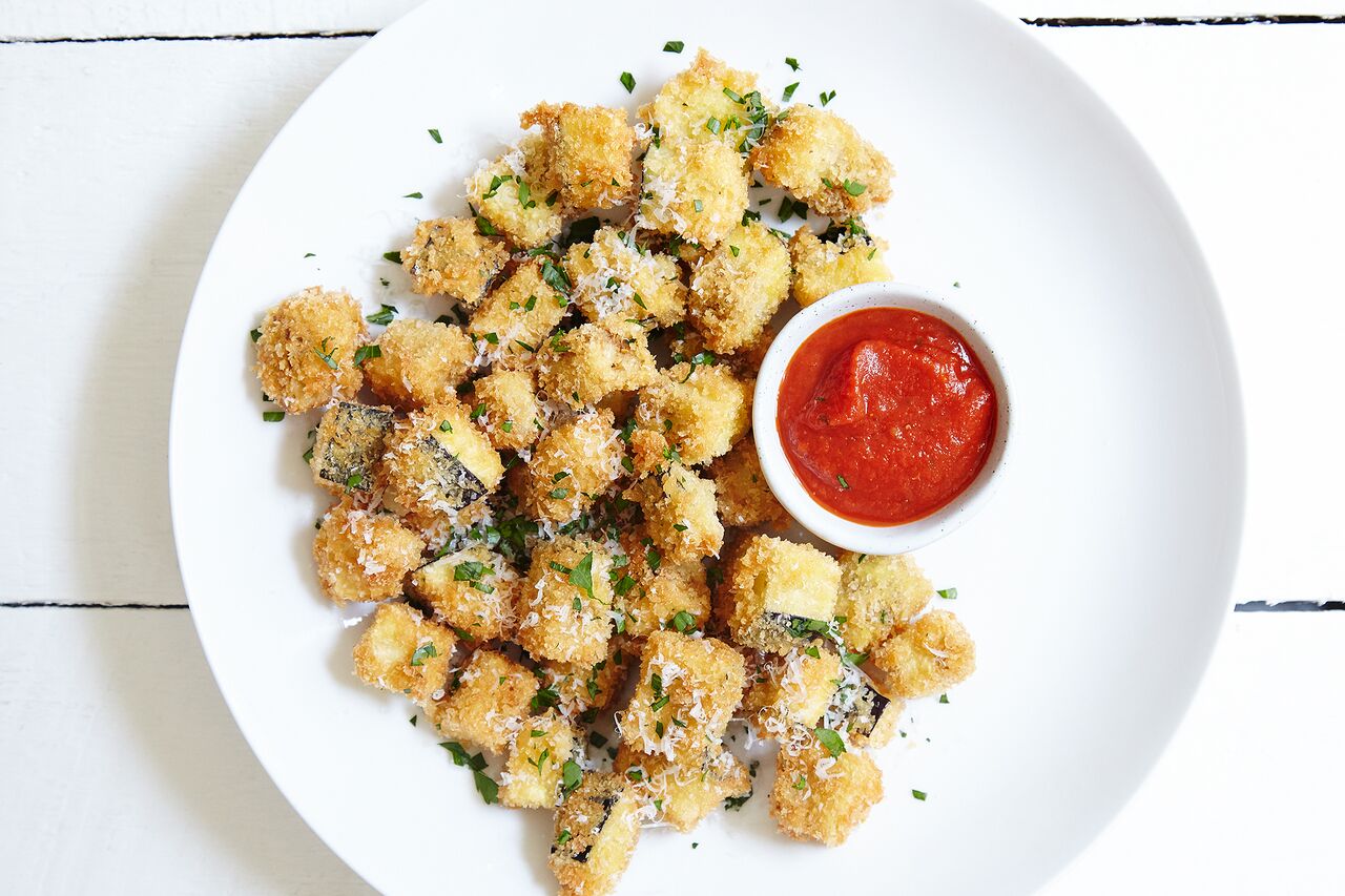 Eggplant Parmesan Bites Easy Kitchen