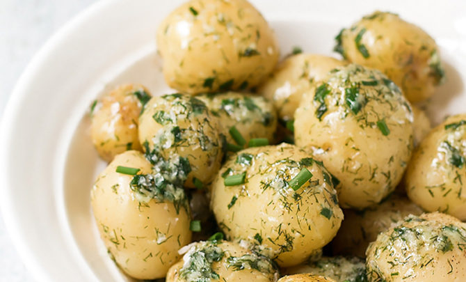 Baby Potatoes with Dill and Garlic